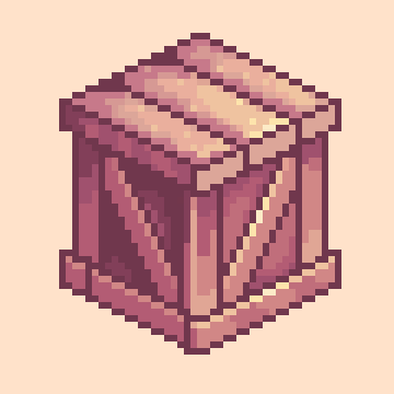 A pixel art crate as the Swift Bundler logo